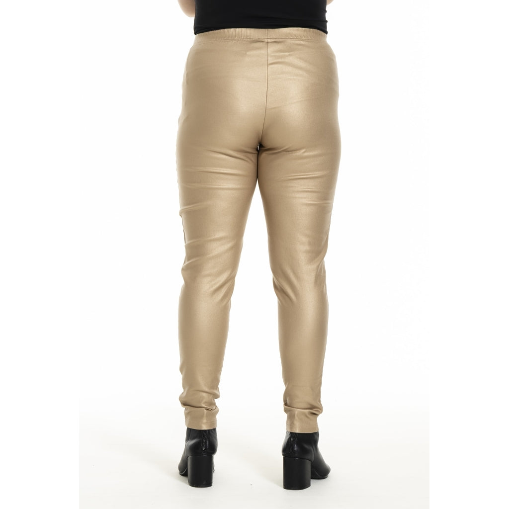 Gozzip Woman Monika Coated Leggings Leggings Mat gold