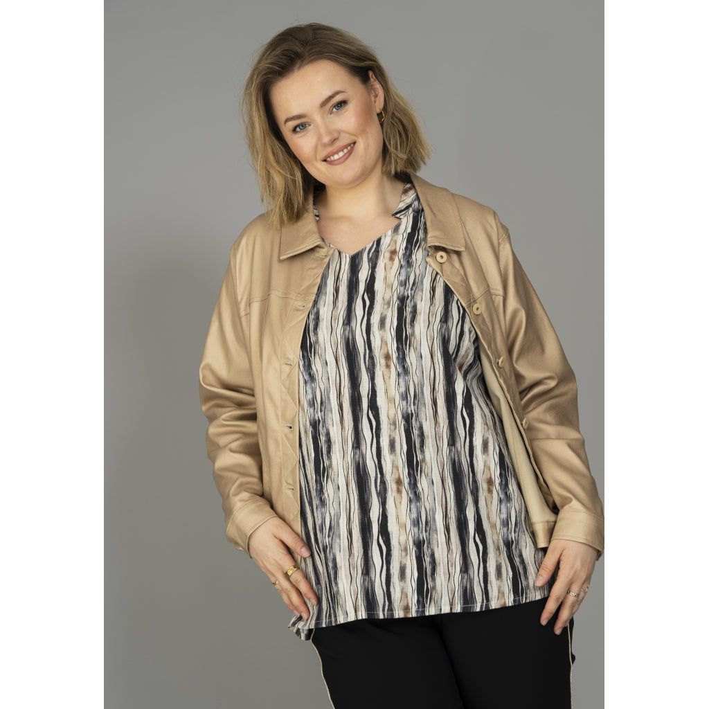 Gozzip Woman Monika Short jacket Short Jacket Mat gold