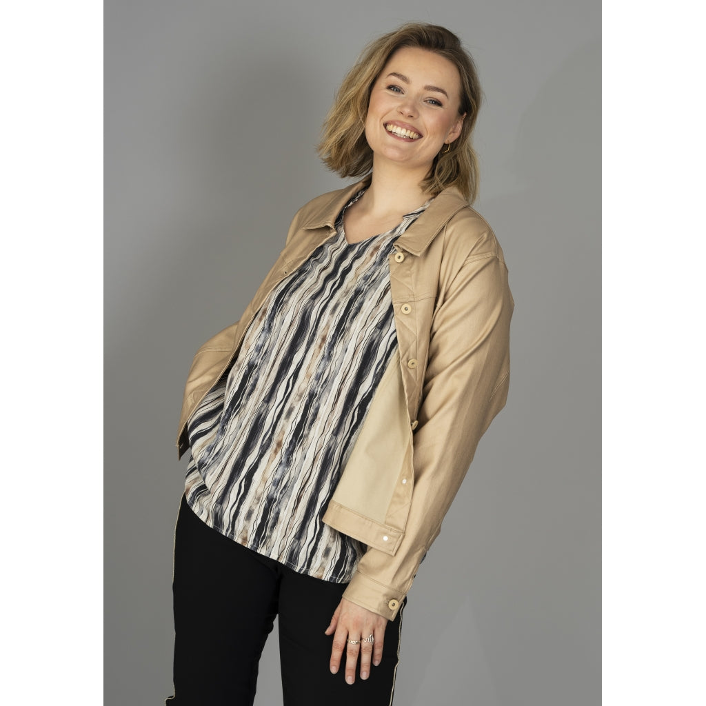 Gozzip Woman Monika Short jacket Short Jacket Mat gold