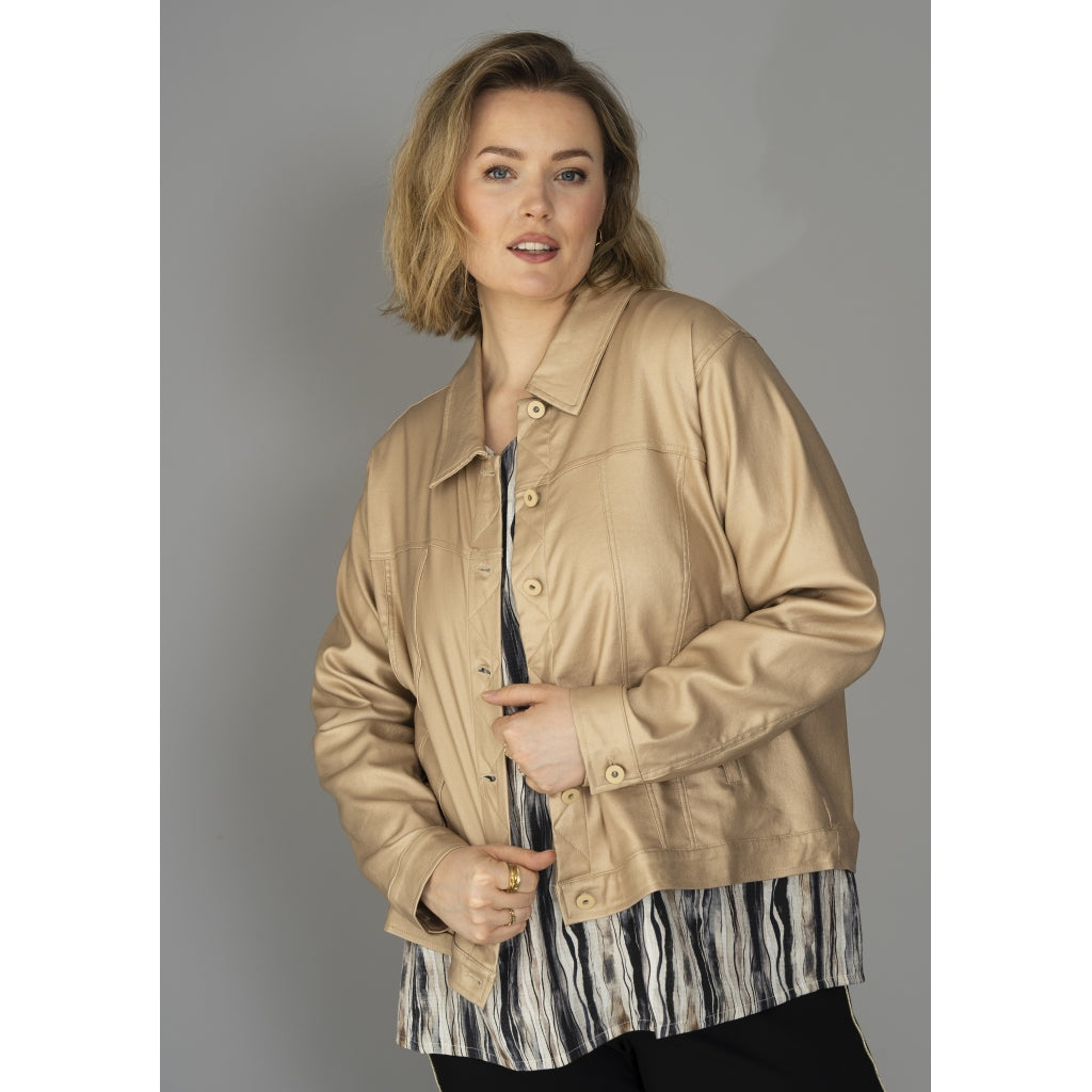 Gozzip Woman Monika Short jacket Short Jacket Mat gold