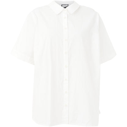 Gozzip Woman Pian Short sleeve Shirt Shirt White