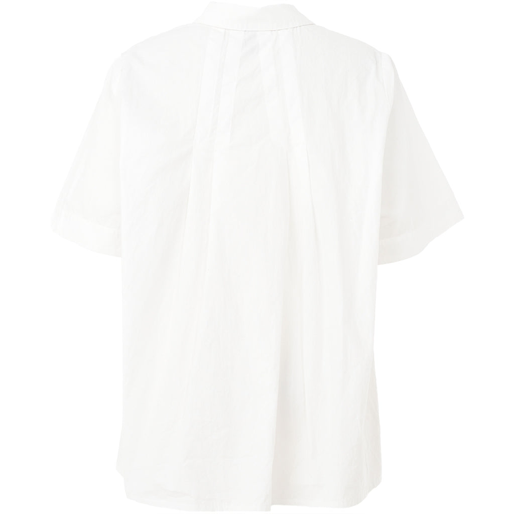 Gozzip Woman Pian Short sleeve Shirt Shirt White