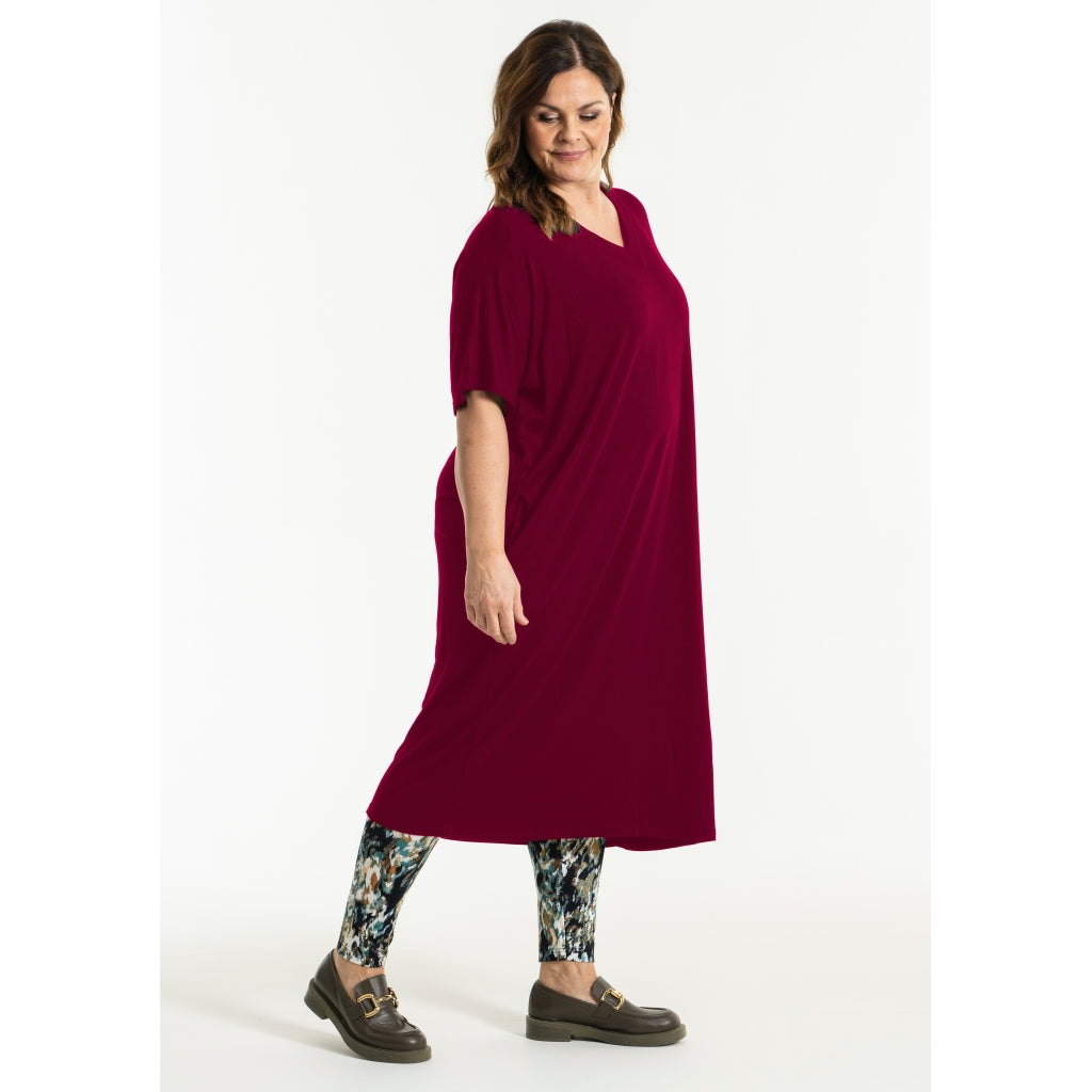 Gozzip Woman Pil Oversize Dress Dress Zinfandel