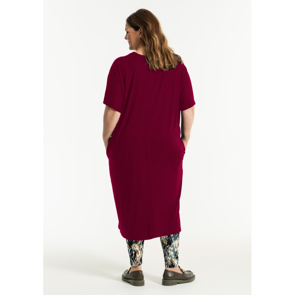 Gozzip Woman Pil Oversize Dress Dress Zinfandel