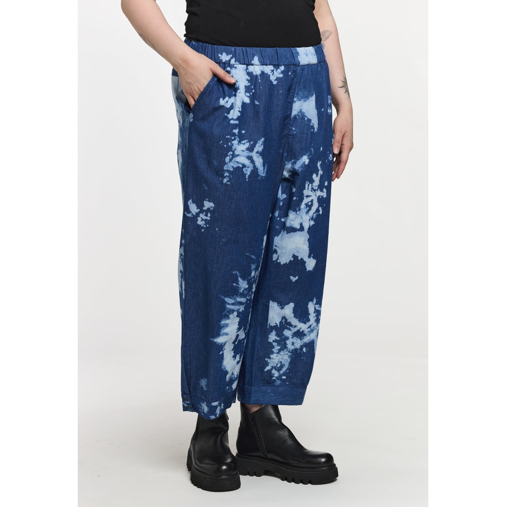 Gozzip Woman SVega Pants Pants Printed denim