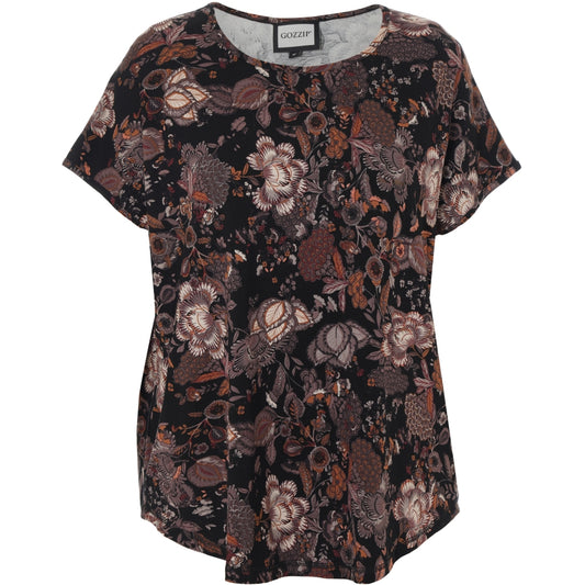 Gozzip Woman T-shirt T-Shirt Black Print